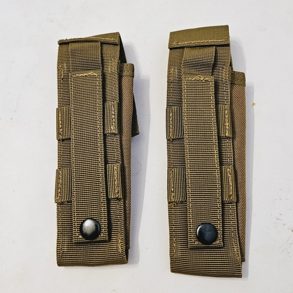 Tactical Multitool Pouch Set of 2 Desert Brown NEW - Picture 3 of 4